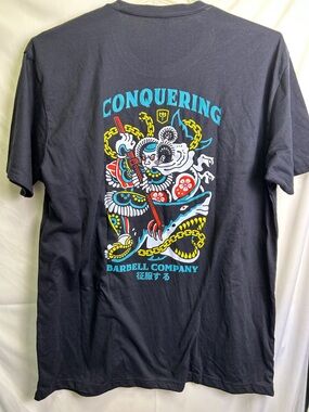 Conquering Bushido Graphic Short Sleeve Tee -Black